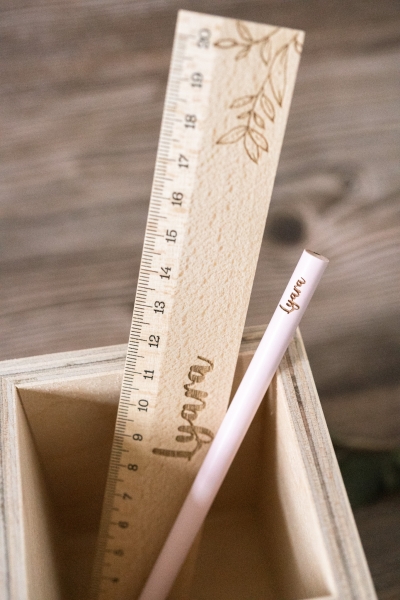 Lineal flower -personalisiert-